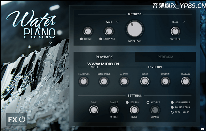 Impact Soundworks – Water Piano水钢琴Kontakt 6.7-音频捌玖资源网