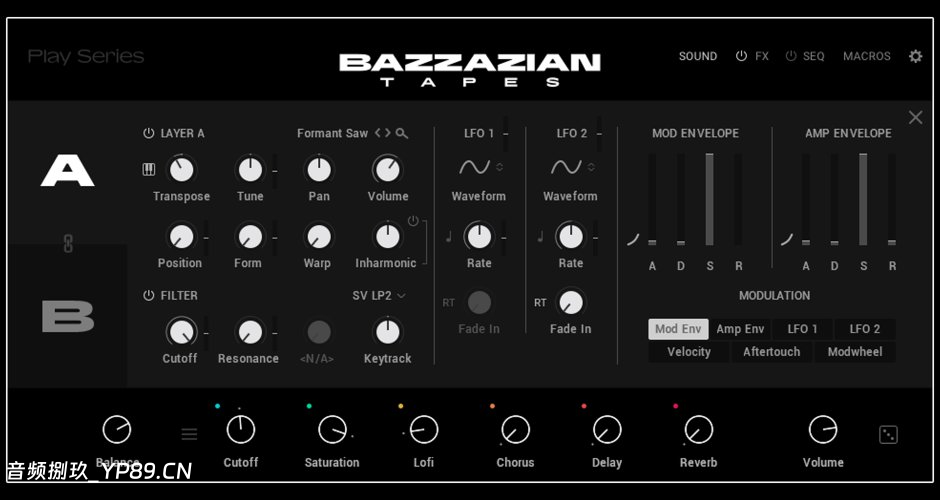 Native Instruments Play Series Bazzazian Tapes KONTAKT7.4.0（或更高版本）-音频捌玖资源网