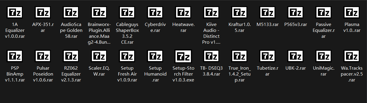 【单个染色类插件】26个单个rar压缩+94个单个一键安装-音频捌玖资源网